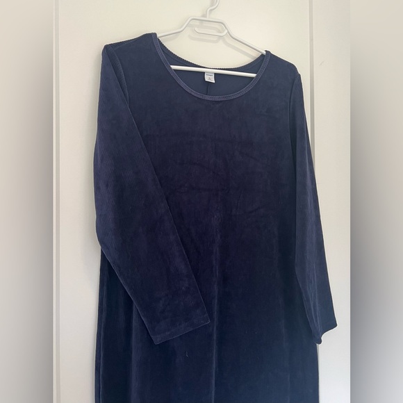 Old Navy Ribbed- Suede Midi Dress - Picture 2 of 5